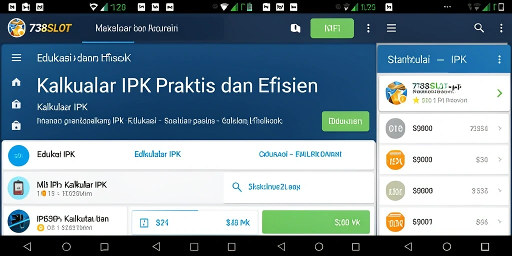 Antarmuka aplikasi Kalkulator IPK yang sederhana dan intuitif.