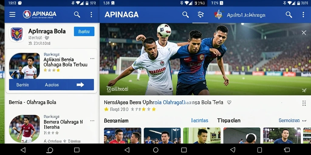 Tampilan antarmuka modern dan fungsional dari APINAGA.