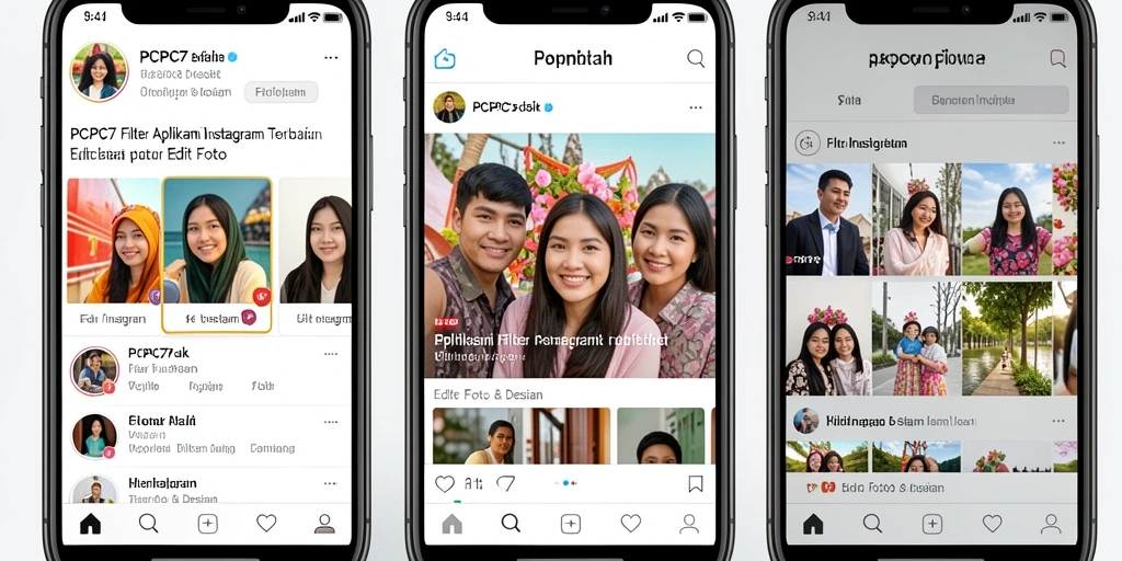 Screenshot utama PCPC7 menampilkan antarmuka pengguna yang intuitif dan beragam filter.