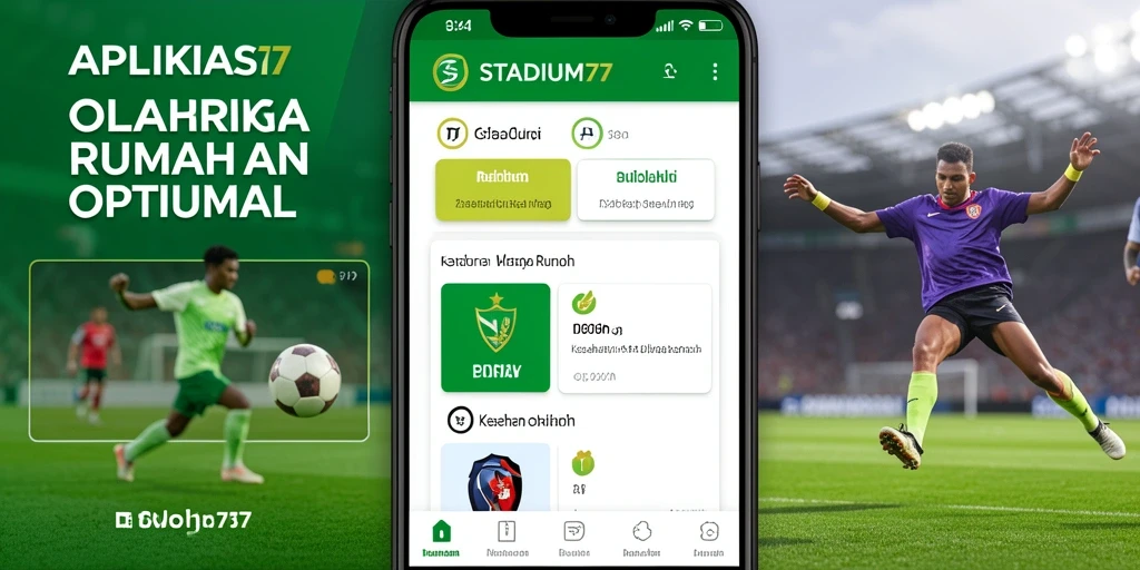 Antarmuka STADIUM77 yang mudah digunakan untuk latihan di rumah.
